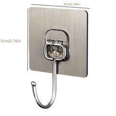 10 Sets Large Hooks Punch Strong Adhesive Hook Bathroom Living Room