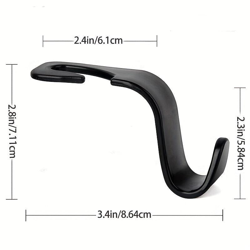 3pcs Car Seat Headrest Hooks for Handbags Purses Coats