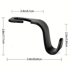 3pcs Car Seat Headrest Hooks for Handbags Purses Coats