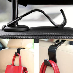 3pcs Car Seat Headrest Hooks for Handbags Purses Coats