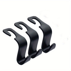 3pcs Car Seat Headrest Hooks for Handbags Purses Coats