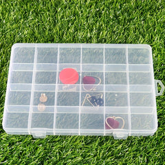 24 Grids Plastic Jewelry Box Compartment Container Case