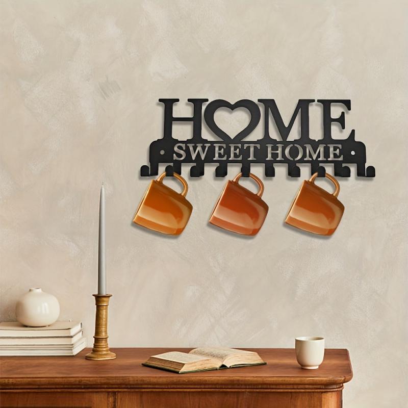 Metal Key Holder Wall Mounted Decorative Key Rack Hooks