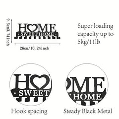 Metal Key Holder Wall Mounted Decorative Key Rack Hooks
