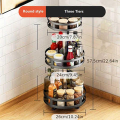 Rotatable Seasoning Rack Countertop Storage Shelf
