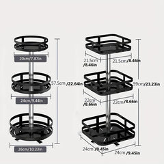Rotatable Seasoning Rack Countertop Storage Shelf
