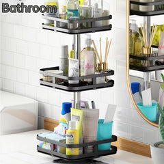 Rotatable Seasoning Rack Countertop Storage Shelf
