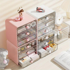 Desktop Storage Box for Stationery Scrapbook Cosmetics Back to School Dorm Use