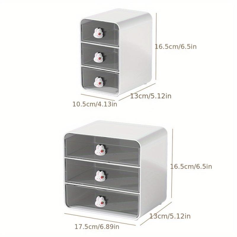 Desktop Storage Box for Stationery Scrapbook Cosmetics Back to School Dorm Use
