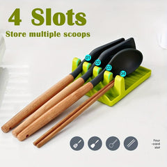 Kitchen Spatula Rack with Storage for Organizing Kitchen Gadgets