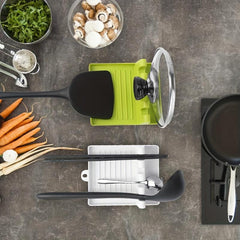 Kitchen Spatula Rack with Storage for Organizing Kitchen Gadgets
