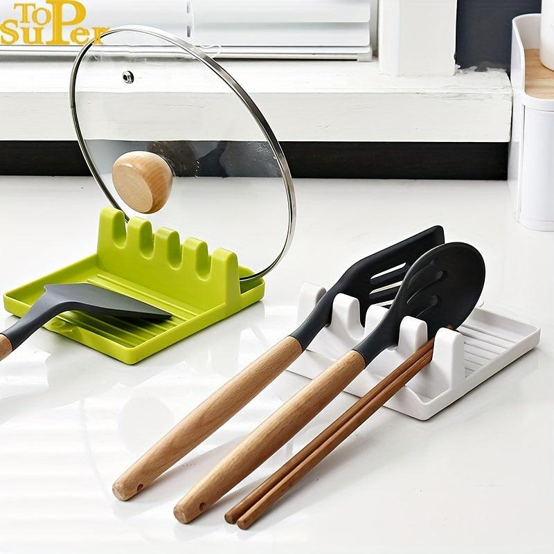 Kitchen Spatula Rack with Storage for Organizing Kitchen Gadgets