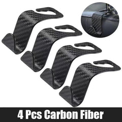 4pcs Car Seat Back Hooks Universal Auto Seat Headrest Hooks Storage Hangers