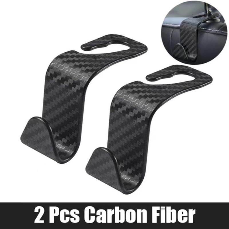 4pcs Car Seat Back Hooks Universal Auto Seat Headrest Hooks Storage Hangers