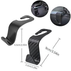 4pcs Car Seat Back Hooks Universal Auto Seat Headrest Hooks Storage Hangers