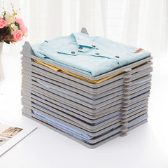 5pcs Plastic T-shirt Storage Folding Dividers- Closet Space Saver Organizer