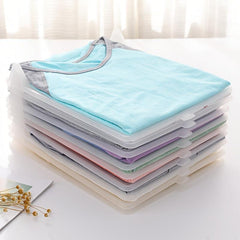 5pcs Plastic T-shirt Storage Folding Dividers- Closet Space Saver Organizer