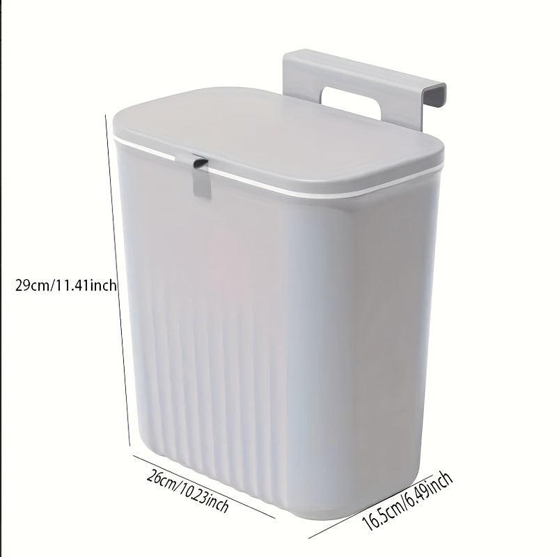 Wall Mounted Hanging Trash Can Large Capacity Plastic Wastebasket