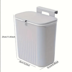 Wall Mounted Hanging Trash Can Large Capacity Plastic Wastebasket