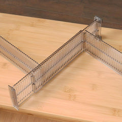 2pcs Drawer Cabinet Storage Partition Divider DIY Organizer