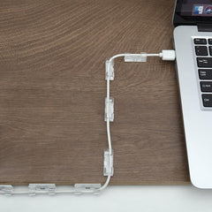 Clear Adhesive Light Clips 20-Pack for Outdoor and Indoor Use