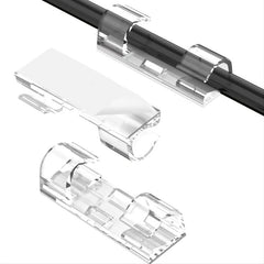 Clear Adhesive Light Clips 20-Pack for Outdoor and Indoor Use