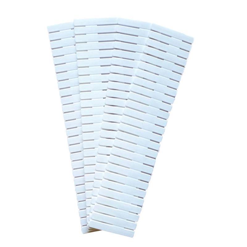 4pcs Plastic Drawer Clapboard DIY Grid Drawer Divider Storage Organizer