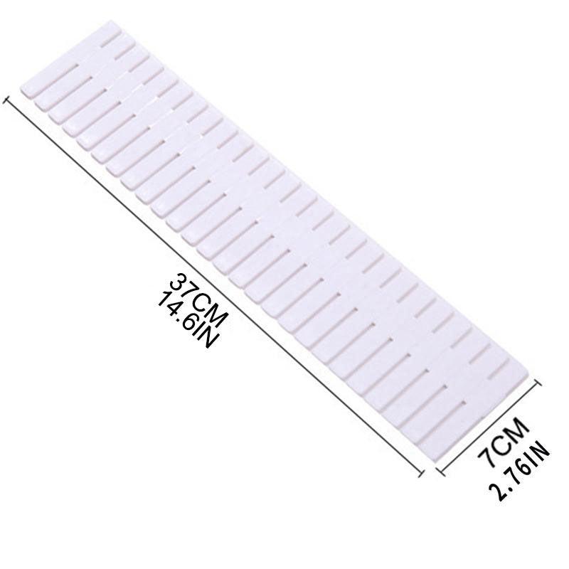 4pcs Plastic Drawer Clapboard DIY Grid Drawer Divider Storage Organizer