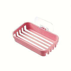 Plastic Wall Mounted Soap Dish Holder Bathroom Tray