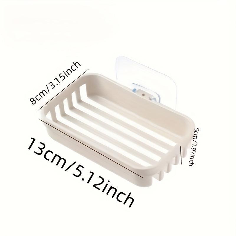 Plastic Wall Mounted Soap Dish Holder Bathroom Tray