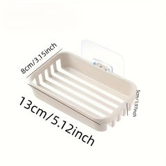 Plastic Wall Mounted Soap Dish Holder Bathroom Tray