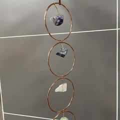 Raw Crystal 7 Chakra Gemstone Wall Decor Natural Stones Hanging Ornament