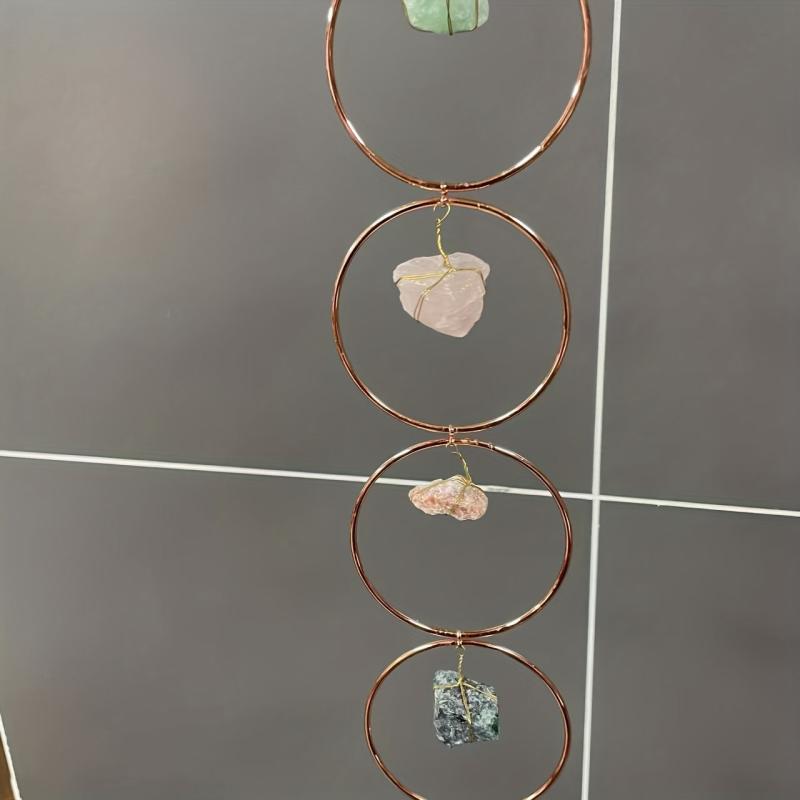 Raw Crystal 7 Chakra Gemstone Wall Decor Natural Stones Hanging Ornament