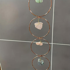 Raw Crystal 7 Chakra Gemstone Wall Decor Natural Stones Hanging Ornament