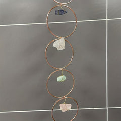Raw Crystal 7 Chakra Gemstone Wall Decor Natural Stones Hanging Ornament