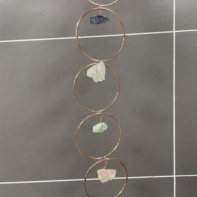 Raw Crystal 7 Chakra Gemstone Wall Decor Natural Stones Hanging Ornament