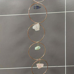 Raw Crystal 7 Chakra Gemstone Wall Decor Natural Stones Hanging Ornament