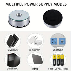 Cup Display Turner Spinner Light Stand USB Power Cable