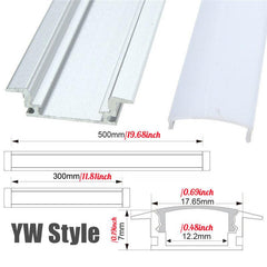 10pcs Aluminum LED Strip Light Holder Clips: U V YW Style