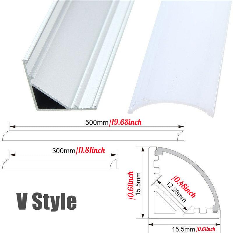 10pcs Aluminum LED Strip Light Holder Clips: U V YW Style