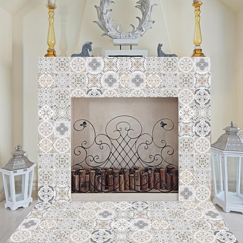 25pcs 4x4 Tile Stickers Peel and Stick DIY Home Decor Waterpro