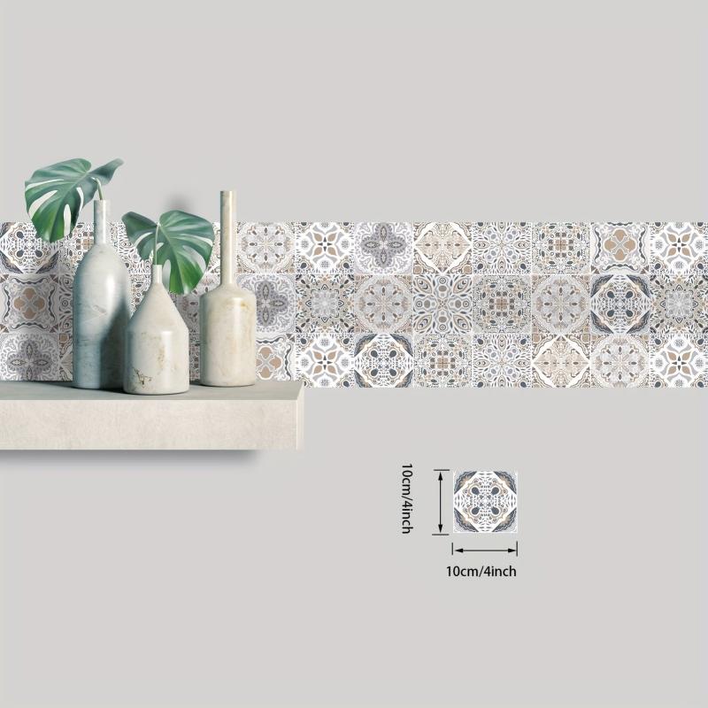 25pcs 4x4 Tile Stickers Peel and Stick DIY Home Decor Waterpro