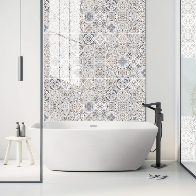 25pcs 4x4 Tile Stickers Peel and Stick DIY Home Decor Waterpro
