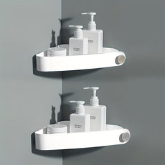 2ps Home Storage Shelf Corner Shower Cart Bathroom Corner Shelf Storage