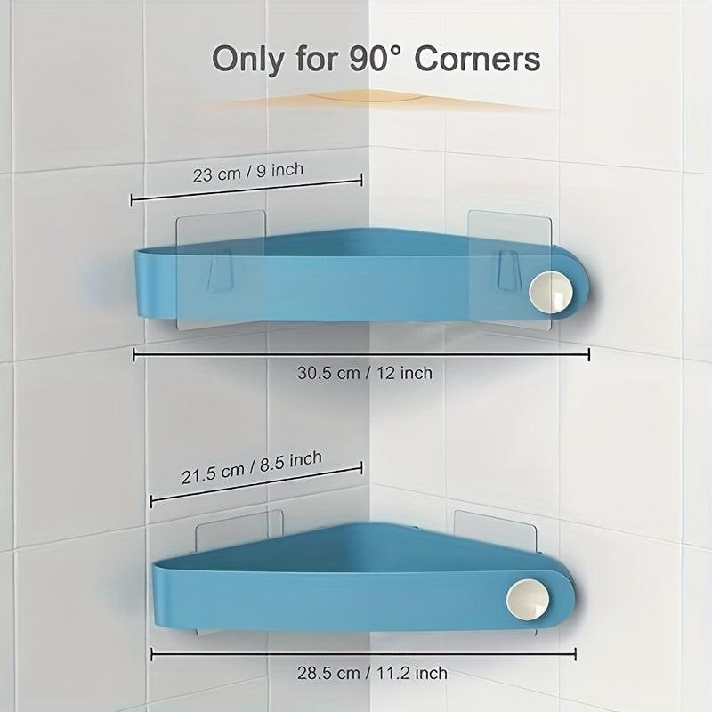 2ps Home Storage Shelf Corner Shower Cart Bathroom Corner Shelf Storage