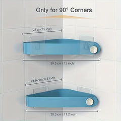 2ps Home Storage Shelf Corner Shower Cart Bathroom Corner Shelf Storage
