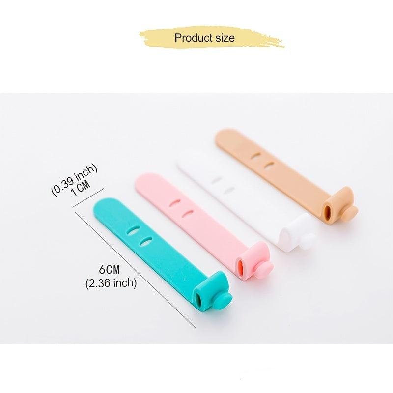 4pcs Anti Lost Earphone Winder Cable Straps