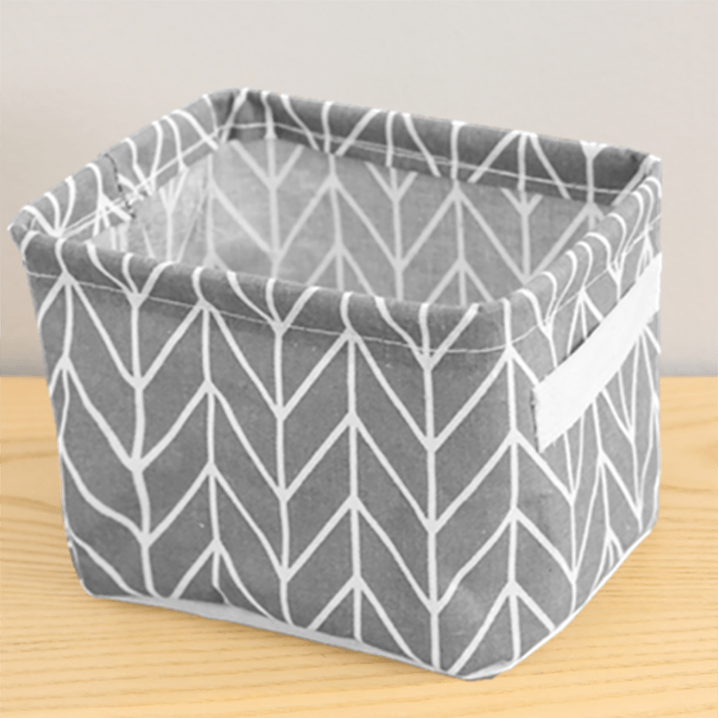 Colorful Geometric Pattern Storage Basket for Home and Office