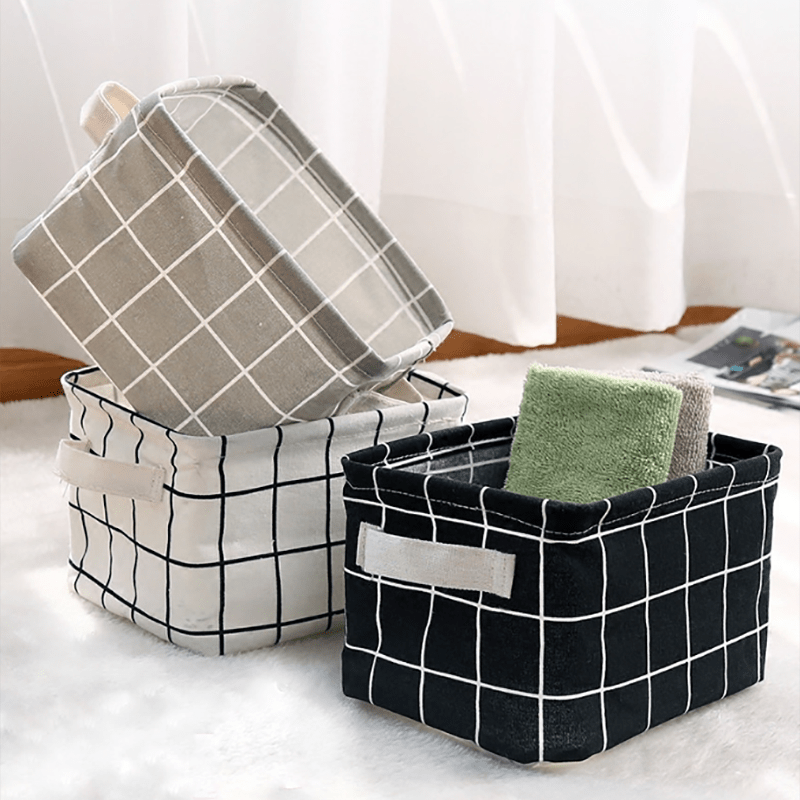 Colorful Geometric Pattern Storage Basket for Home and Office