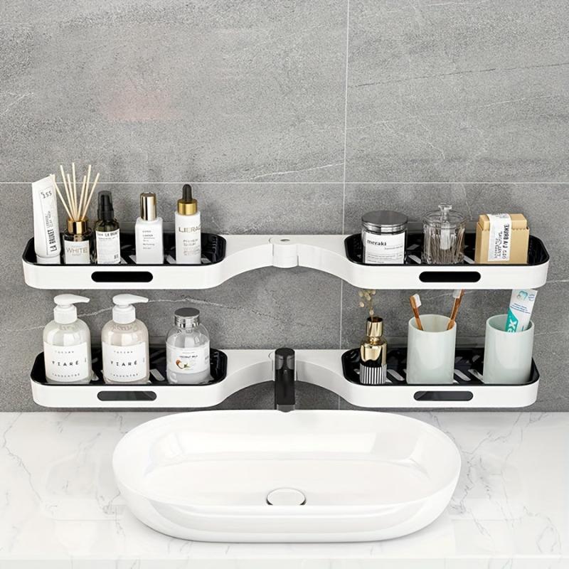 Corner Storage Rack Bathroom Organizer Shower Rack Wall-mounted Storage